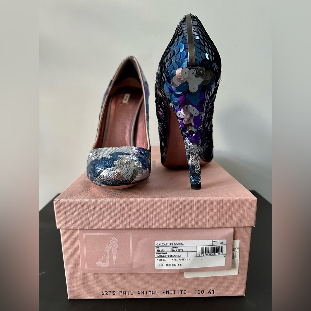 Miu Miu Sequin Embellished Pumps 41